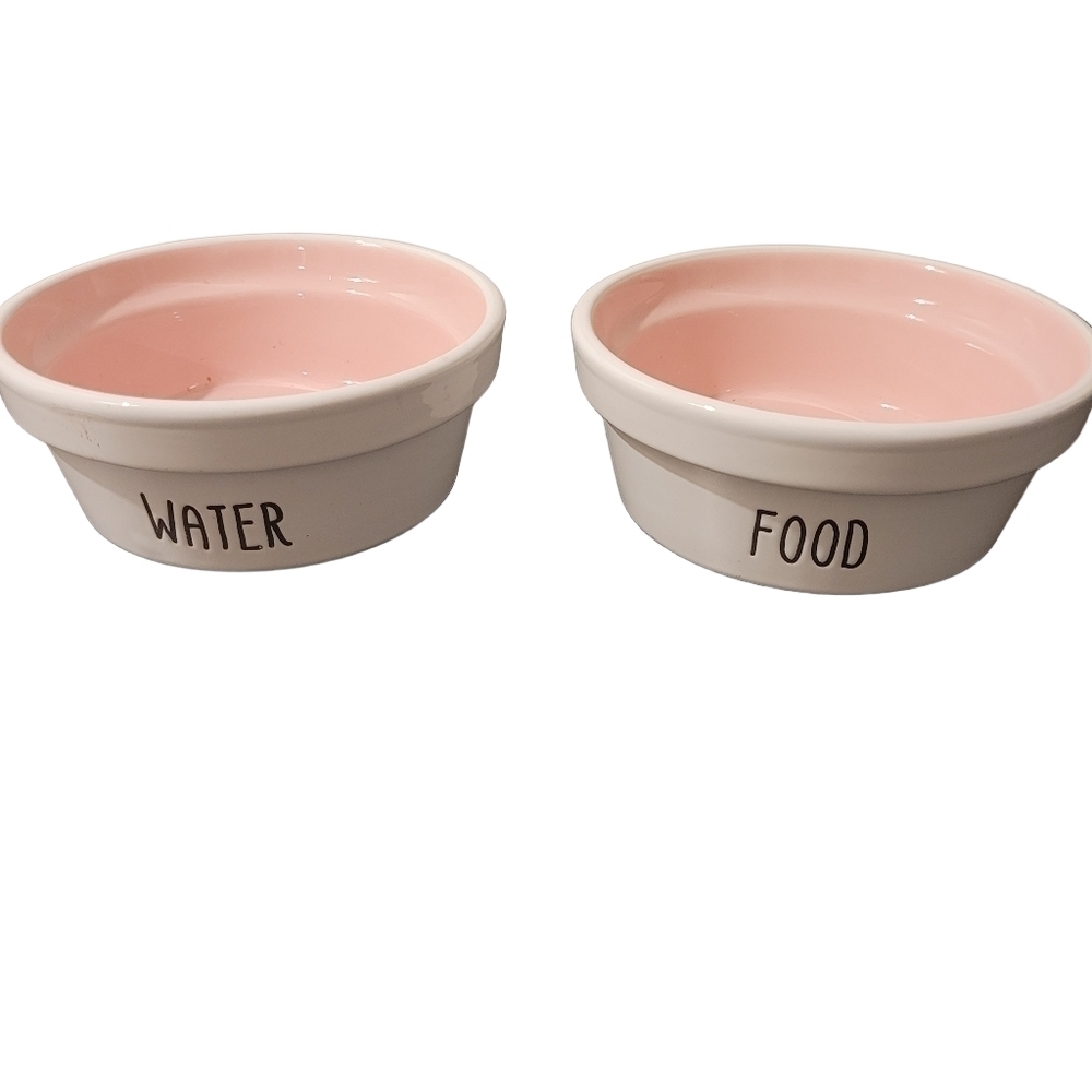 Water & Food Pet Ceramic Dish Set - Winifred & Lily